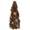 Northlight Pinecone, Berry and Star Cutouts Christmas Cone Tree Decoration - 17"